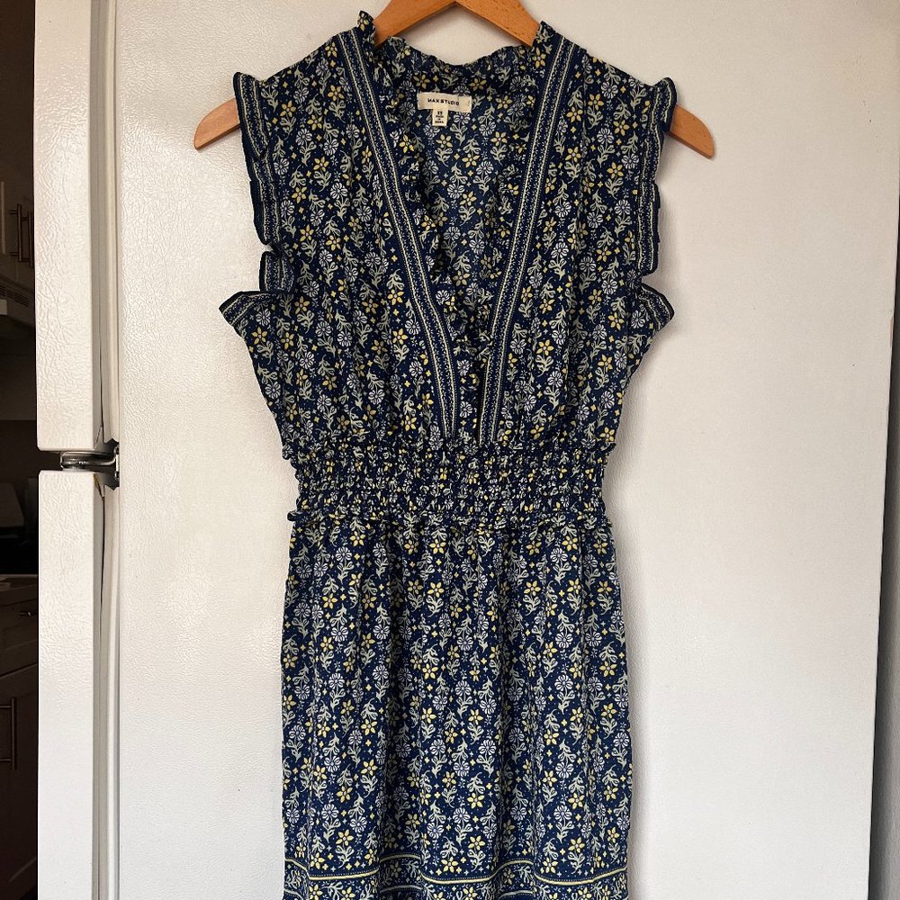 Max Studio Floral Ruffle Midi Dress - Picture 4 of 6